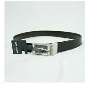 Michael Kors Men Black Brown Reversible Dress Belt